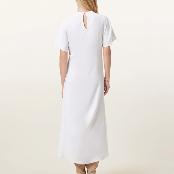 NEW AllSaints Rosie Mock Neck Side Drape Asymmetric Maxi Dress -size 8 - Picture 2 of 6